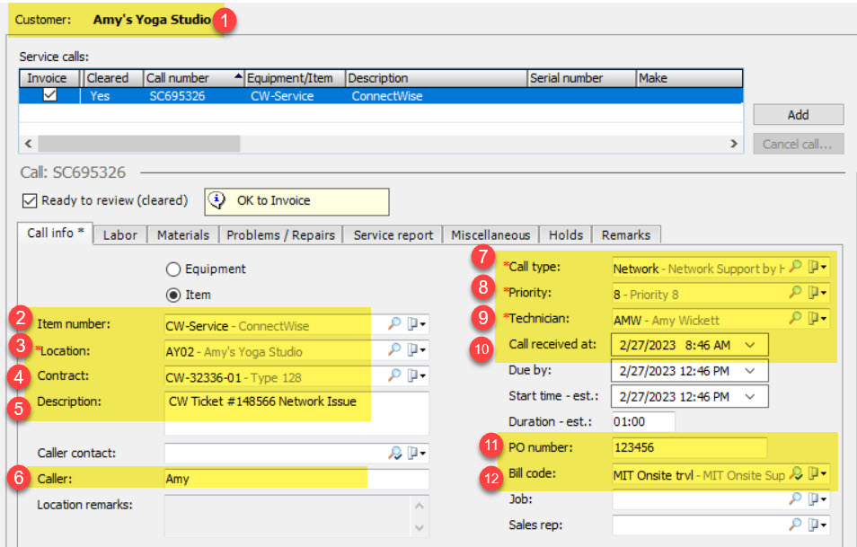 ID965 CW Manage PSA Sync with e automate Service Calls