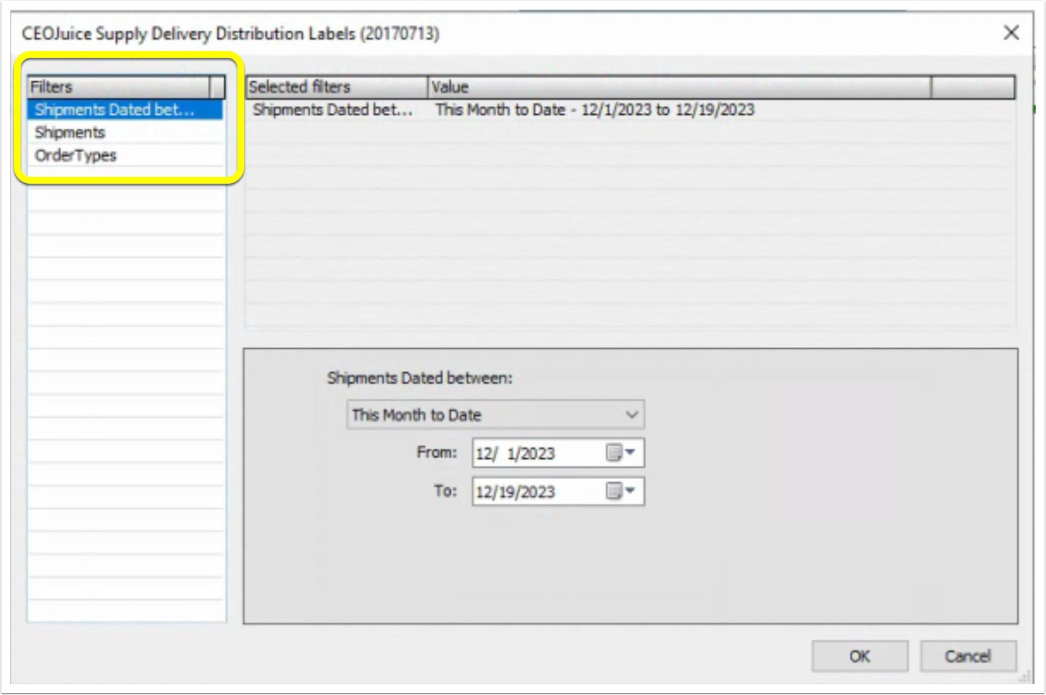 ID896 - Supply Delivery Distribution Labels Overview & Sample