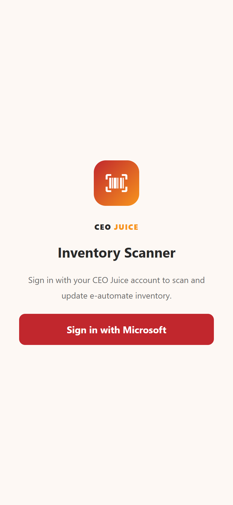 ID232 sign in screen with Sign in with Microsoft button
