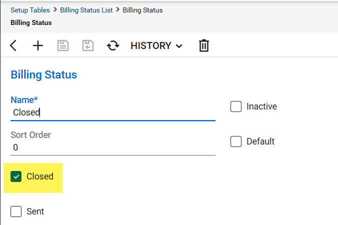 If the closed option is checked on the billing status in ConnectWise, the API does not allow changes to the invoice and therefore the sync will not be able to change the status of the invoice post sync